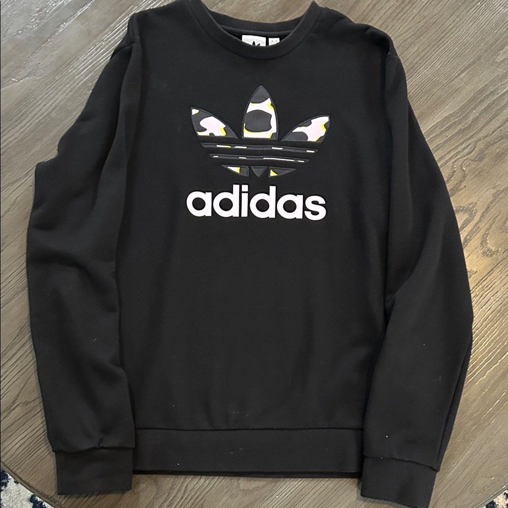 Adidas Crewneck Sweater with Camo Logo
